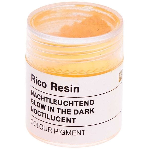 Produktbild: Farbpigment f&uuml;r Resin, Neon Hellorange, nachtleuchtend, 3g