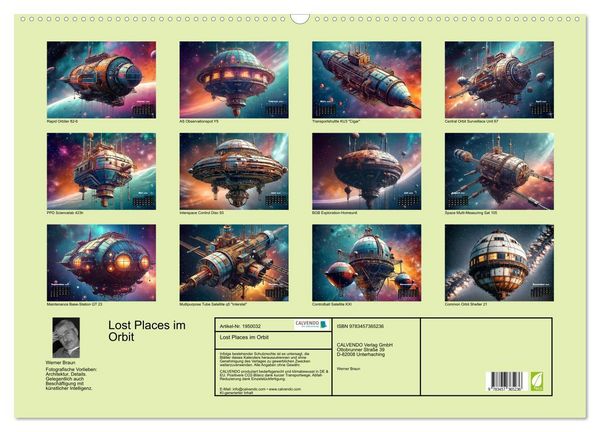 Produktbild: Lost Places im Orbit (Wandkalender 2026 DIN A2 quer), CALVENDO Monatskalender