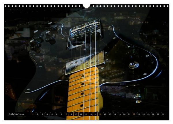 Produktbild: Mystische Gitarren (Wandkalender 2026 DIN A3 quer), CALVENDO Monatskalender