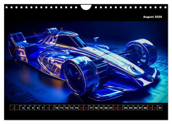 Produktbild: Surreale Cyber Cars (Wandkalender 2026 DIN A4 quer), CALVENDO Monatskalender