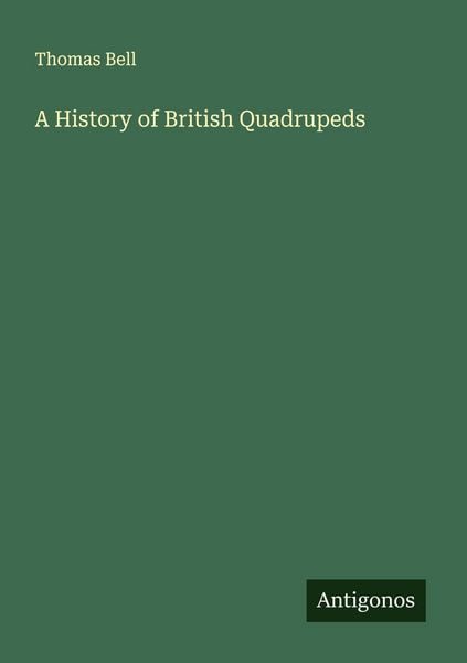 Produktbild: A History of British Quadrupeds