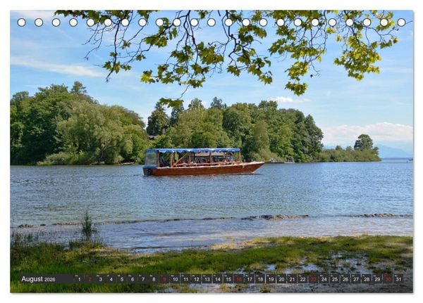 Produktbild: Starnberger See - Auf den Spuren von Ludwig II. und Sisi (Tischkalender 2026 DIN A5 quer), CALVENDO Monatskalender