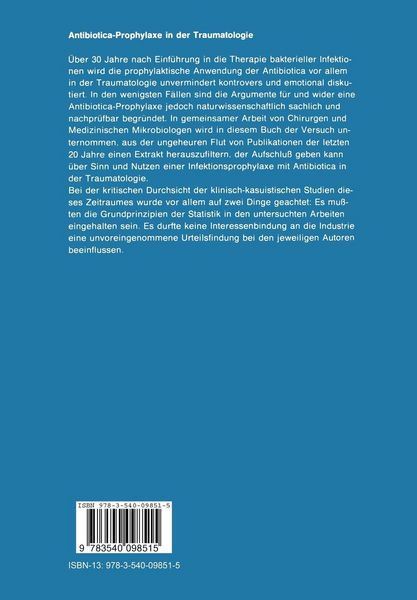 Produktbild: Antibiotica-Prophylaxe in der Traumatologie