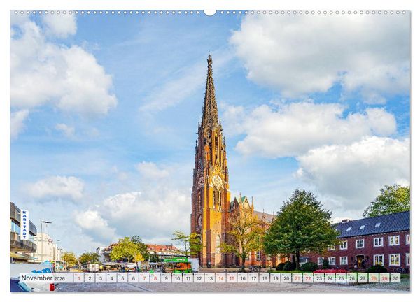 Produktbild: Bremerhaven Stadtansichten (Wandkalender 2026 DIN A2 quer), CALVENDO Monatskalender