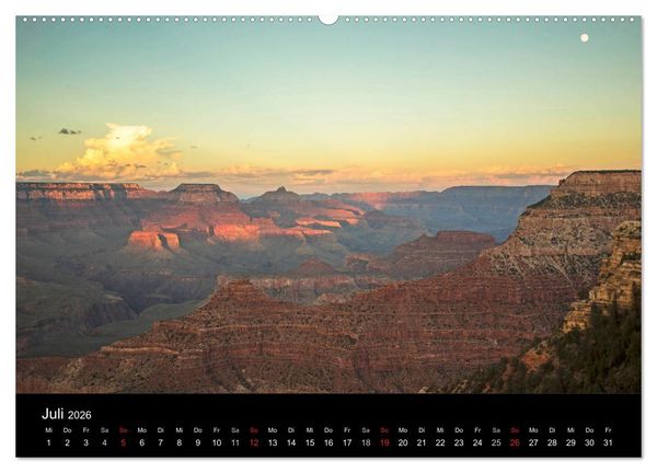 Produktbild: Grand Canyon - Wunder der Natur (hochwertiger Premium Wandkalender 2026 DIN A2 quer), Kunstdruck in Hochglanz