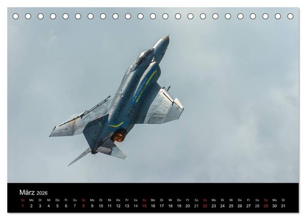 Produktbild: Phantoms bei der Luftwaffe (Tischkalender 2026 DIN A5 quer), CALVENDO Monatskalender