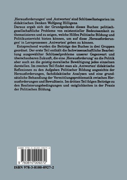 Produktbild: Heraus Forderungen Antworten