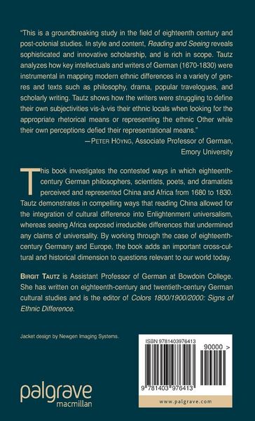 Produktbild: Reading and Seeing Ethnic Differences in the Enlightenment