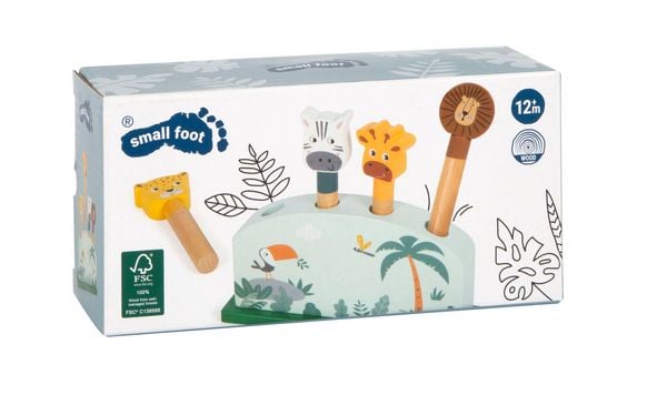 Produktbild: Steckspiel h&uuml;pfende Tiere &bdquo;Safari&ldquo;