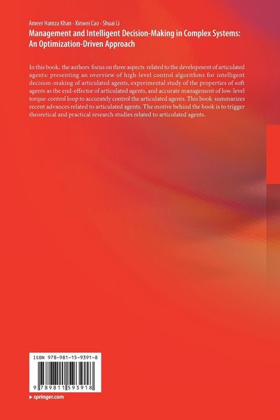 Produktbild: Management and Intelligent Decision-Making in Complex Systems: An Optimization-Driven Approach