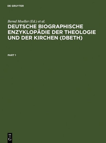Produktbild: Deutsche Biographische Enzyklop&auml;die der Theologie und der Kirchen (DBETh)