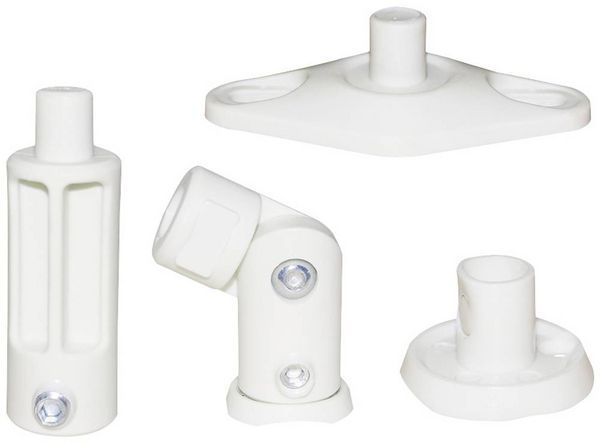 Produktbild: Neomounts SPEAKER-W100 Lautsprecher-Deckenhalterung Neigbar Boden-/Deckenabstand (max.): 14.2 cm Wei&szlig; 1 St.