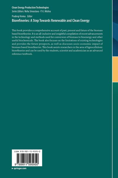 Produktbild: Biorefineries: A Step Towards Renewable and Clean Energy