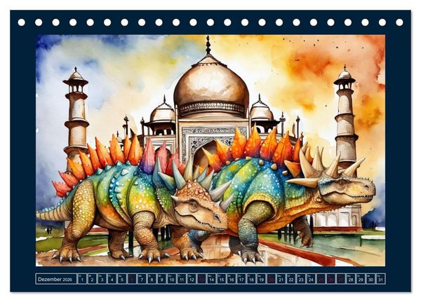 Produktbild: Dinosaurier erobern die Welt zur&uuml;ck (Tischkalender 2026 DIN A5 quer), CALVENDO Monatskalender