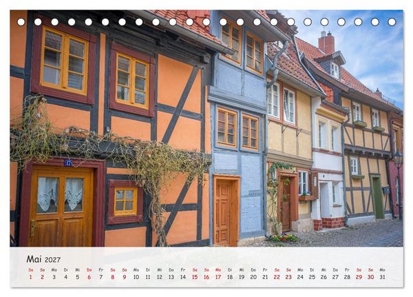 Produktbild: Quedlinburg - Die historische Altstadt (Tischkalender 2027 DIN A5 quer), CALVENDO Monatskalender