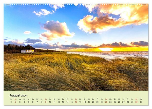 Produktbild: STRANDLUST: Fischland-Dar&szlig;-Zingst (hochwertiger Premium Wandkalender 2026 DIN A2 quer), Kunstdruck in Hochglanz