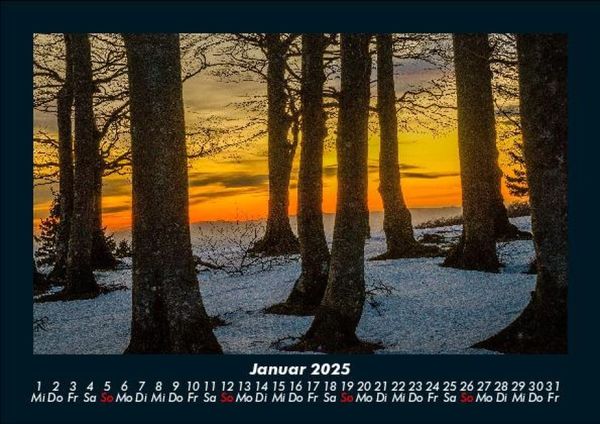 Produktbild: Sonnenuntergang 2025 Fotokalender DIN A5
