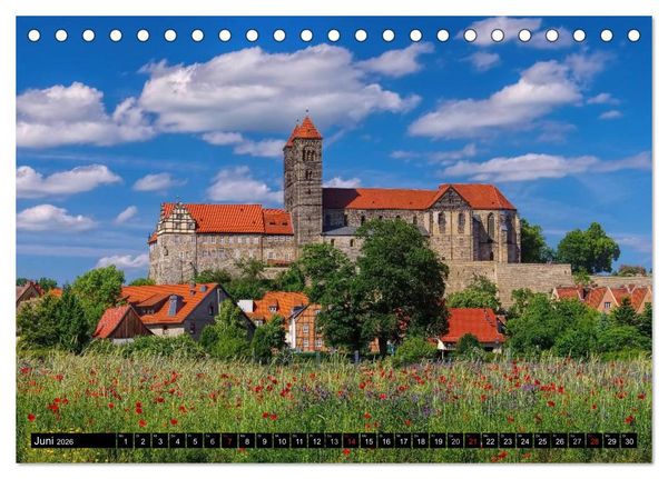 Produktbild: Quedlinburg - Welterbestadt im Harz (Tischkalender 2026 DIN A5 quer), CALVENDO Monatskalender