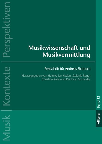 Produktbild: Musikwissenschaft und Musikvermittlung
