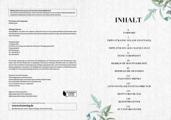 Produktbild: Das vegane Kochbuch f&uuml;r Festtage