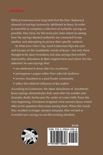 Produktbild: What Jesus Didn't Say