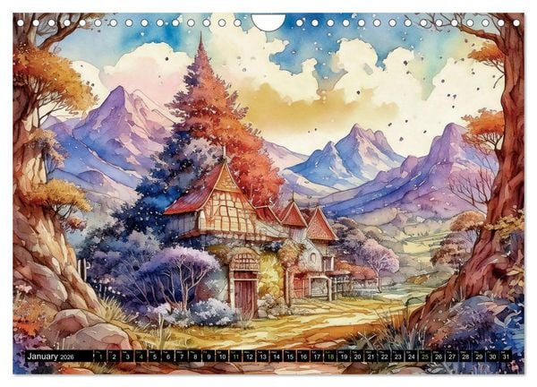 Produktbild: Visions of a Fairytale World (Wall Calendar 2026 DIN A4 landscape), CALVENDO 12 Month Wall Calendar