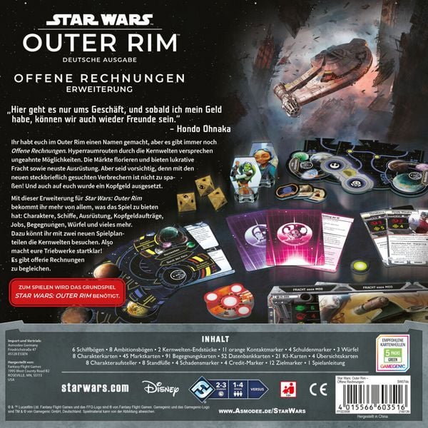Produktbild: Star Wars Outer Rim - Offene Rechnungen (Spiel)