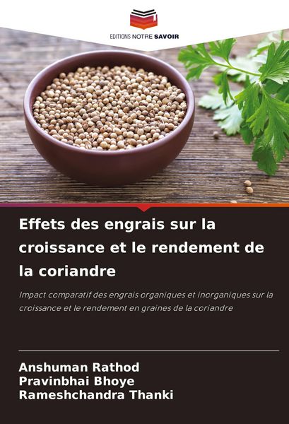 Produktbild: Effets des engrais sur la croissance et le rendement de la coriandre