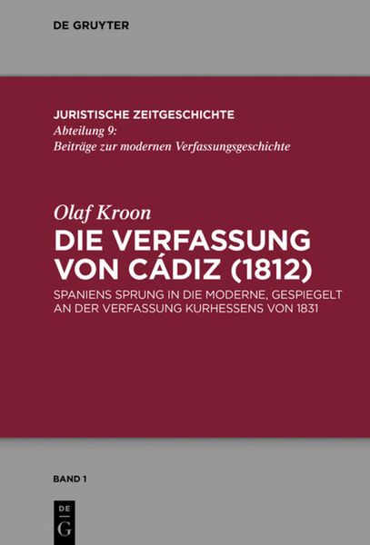 Produktbild: Die Verfassung von C&aacute;diz (1812)