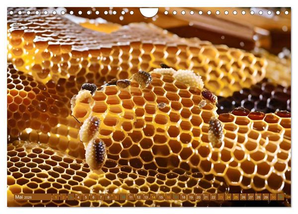 Produktbild: HONIG - fl&uuml;ssiges Gold (Wandkalender 2026 DIN A4 quer), CALVENDO Monatskalender