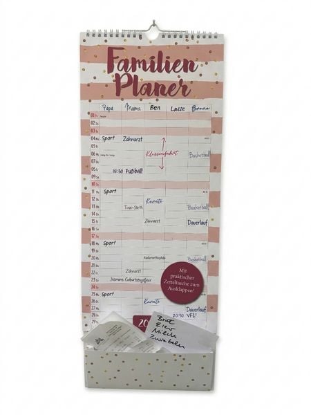 Produktbild: Familienplaner mit Tasche 2027