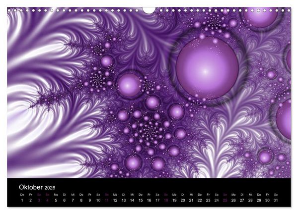 Produktbild: Die Farbe Lila (Wandkalender 2026 DIN A3 quer), CALVENDO Monatskalender