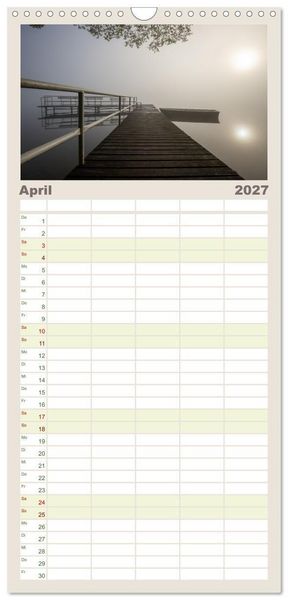 Produktbild: Familienplaner 2027 - Lychen - zwischen Wald und Seen mit 5 Spalten (Wandkalender, 21 x 45 cm) CALVENDO