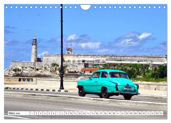 Produktbild: SKODA IN KUBA - Oldtimer der CSSR (Wandkalender 2026 DIN A4 quer), CALVENDO Monatskalender