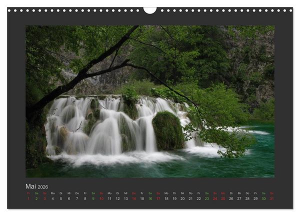 Produktbild: FALLENDE WASSER (Wandkalender 2026 DIN A3 quer), CALVENDO Monatskalender