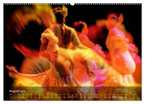 Produktbild: Flamenco - Tanz der Leidenschaft (hochwertiger Premium Wandkalender 2026 DIN A2 quer), Kunstdruck in Hochglanz