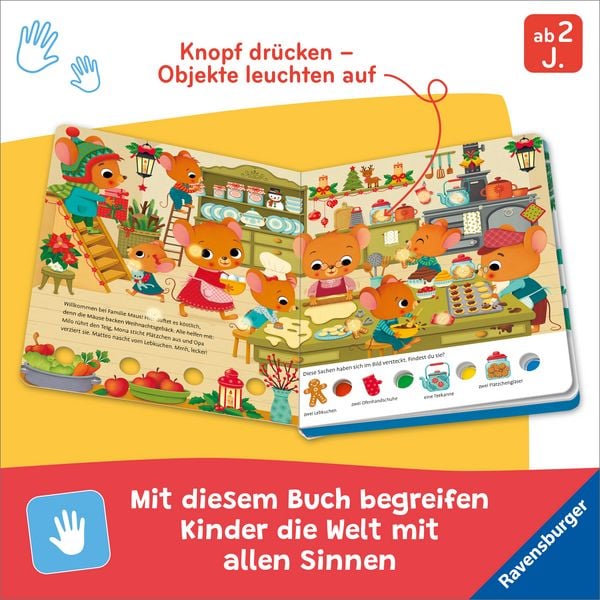 Produktbild: Mein gro&szlig;es Lichter-Wimmelbuch: Weihnachten