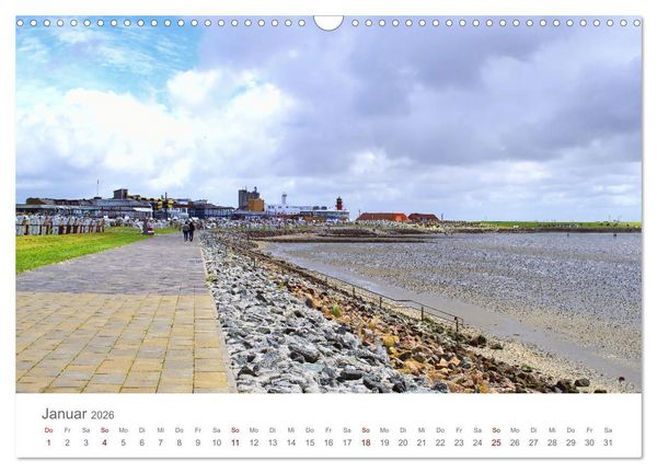 Produktbild: Mein B&uuml;sum - Das wundersch&ouml;ne Nordseeheilbad in Schleswig-Holstein (Wandkalender 2026 DIN A3 quer), CALVENDO Monatskalender