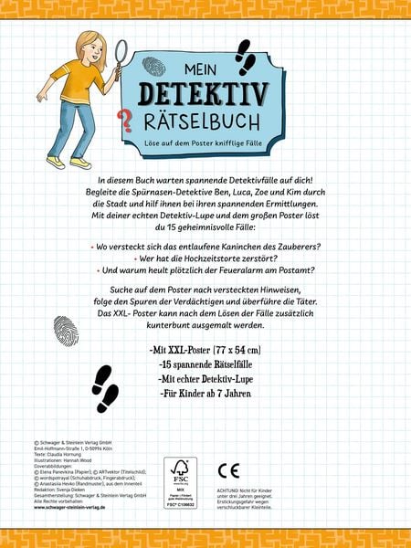Produktbild: Mein Detektiv R&auml;tselbuch