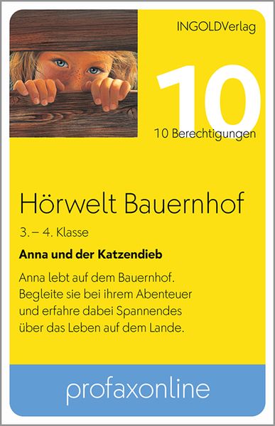 Produktbild: H&ouml;rwelt Bauernhof - Anna und der Katzendieb - profaxonline