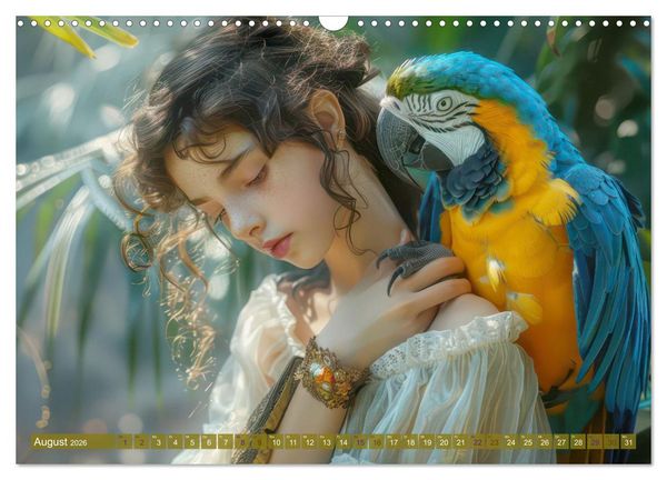 Produktbild: Eine kindliche Tierliebe - Herzensbilder (Wandkalender 2026 DIN A3 quer), CALVENDO Monatskalender