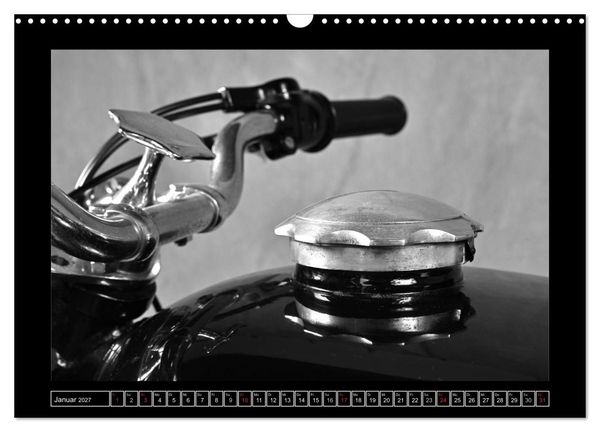 Produktbild: BMW R69S in schwarzweiss (Wandkalender 2027 DIN A3 quer), CALVENDO Monatskalender