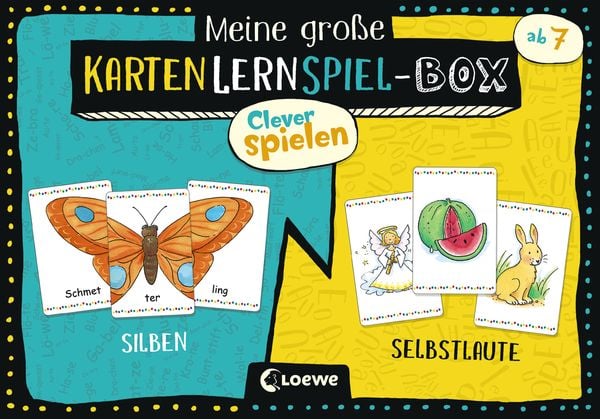 Clever Spielen - Meine große KartenLernSpiel-Box - Silben/Selbstlaute