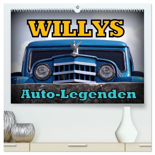 Produktbild: Auto-Legenden: WILLYS (hochwertiger Premium Wandkalender 2026 DIN A2 quer), Kunstdruck in Hochglanz