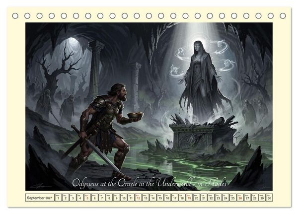 Produktbild: The adventurous journey of Odysseus (Desk Calendar 2027 DIN A5 landscape), CALVENDO 12 Month DeskCalendar