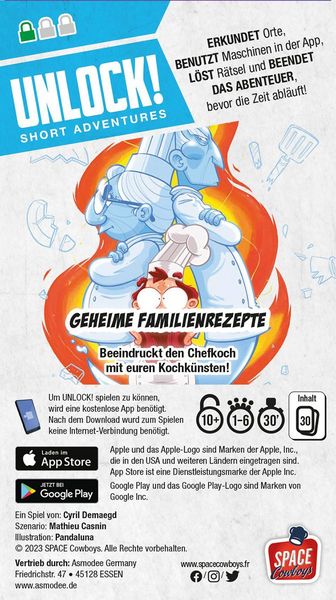 Produktbild: Unlock! Short Adventures Geheime Familienrezepte