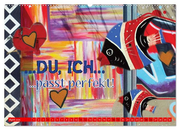 Produktbild: So sch&ouml;n, dass es dich gibt (hochwertiger Premium Wandkalender 2026 DIN A2 quer), Kunstdruck in Hochglanz