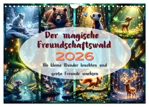 Produktbild: Der magische Freundschaftswald (Wandkalender 2026 DIN A4 quer), CALVENDO Monatskalender