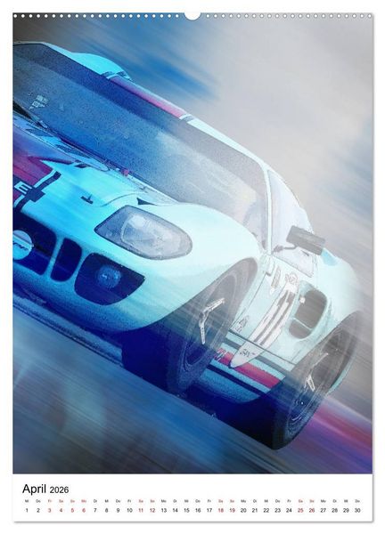 Produktbild: Faszination Rennsport (Wandkalender 2026 DIN A2 hoch), CALVENDO Monatskalender