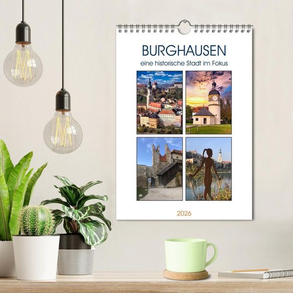 Produktbild: Burghausen, eine historische Stadt im Fokus (Wandkalender 2026 DIN A4 hoch), CALVENDO Monatskalender